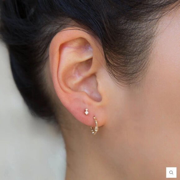 Jennie Kwon Diamond Duo Stud (Single) - Picture 1 of 5